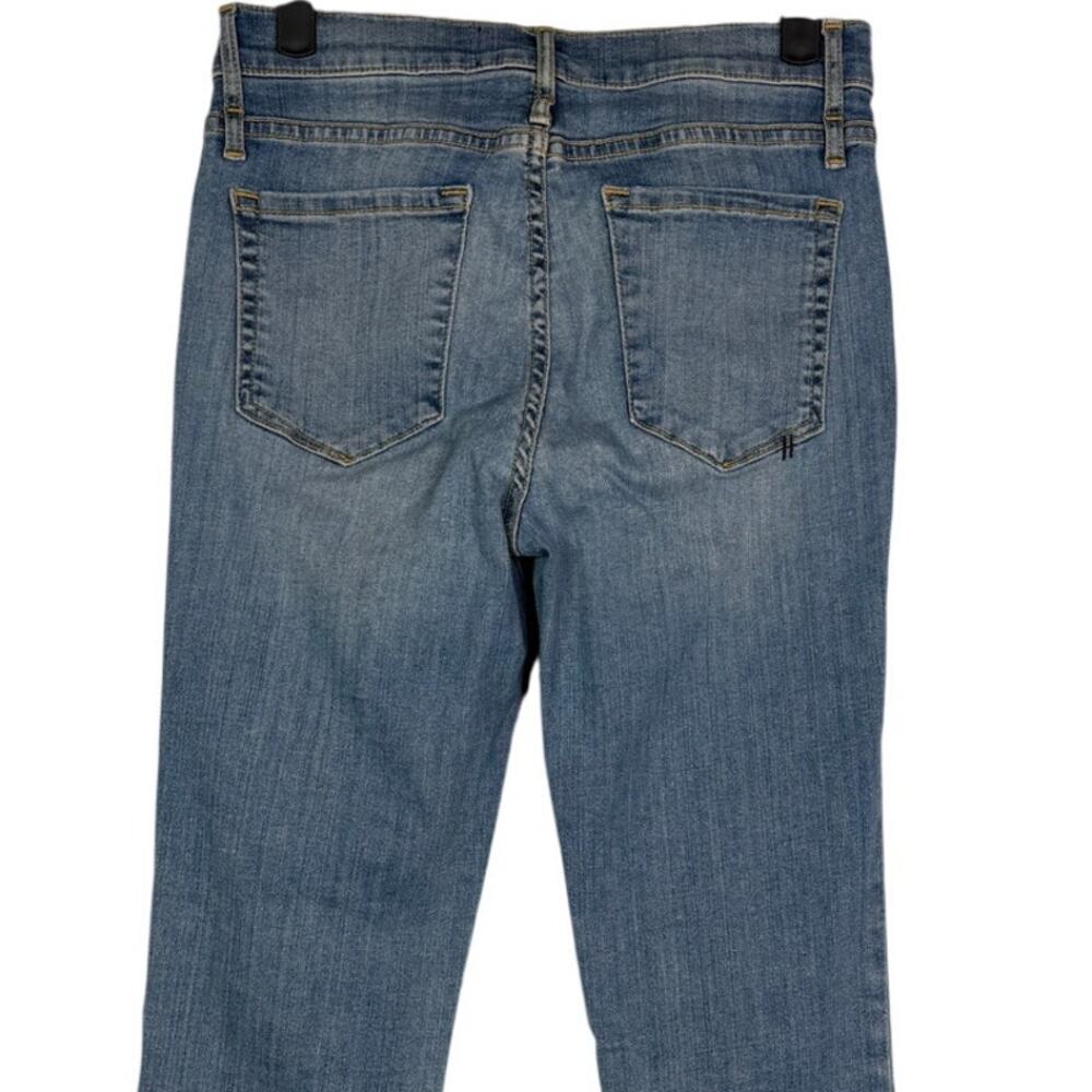 Calvin Rucker Vintage Cropped See The Love Mid Rise Jeans 5 Pocket 28 Light Wash - Picture 7 of 15